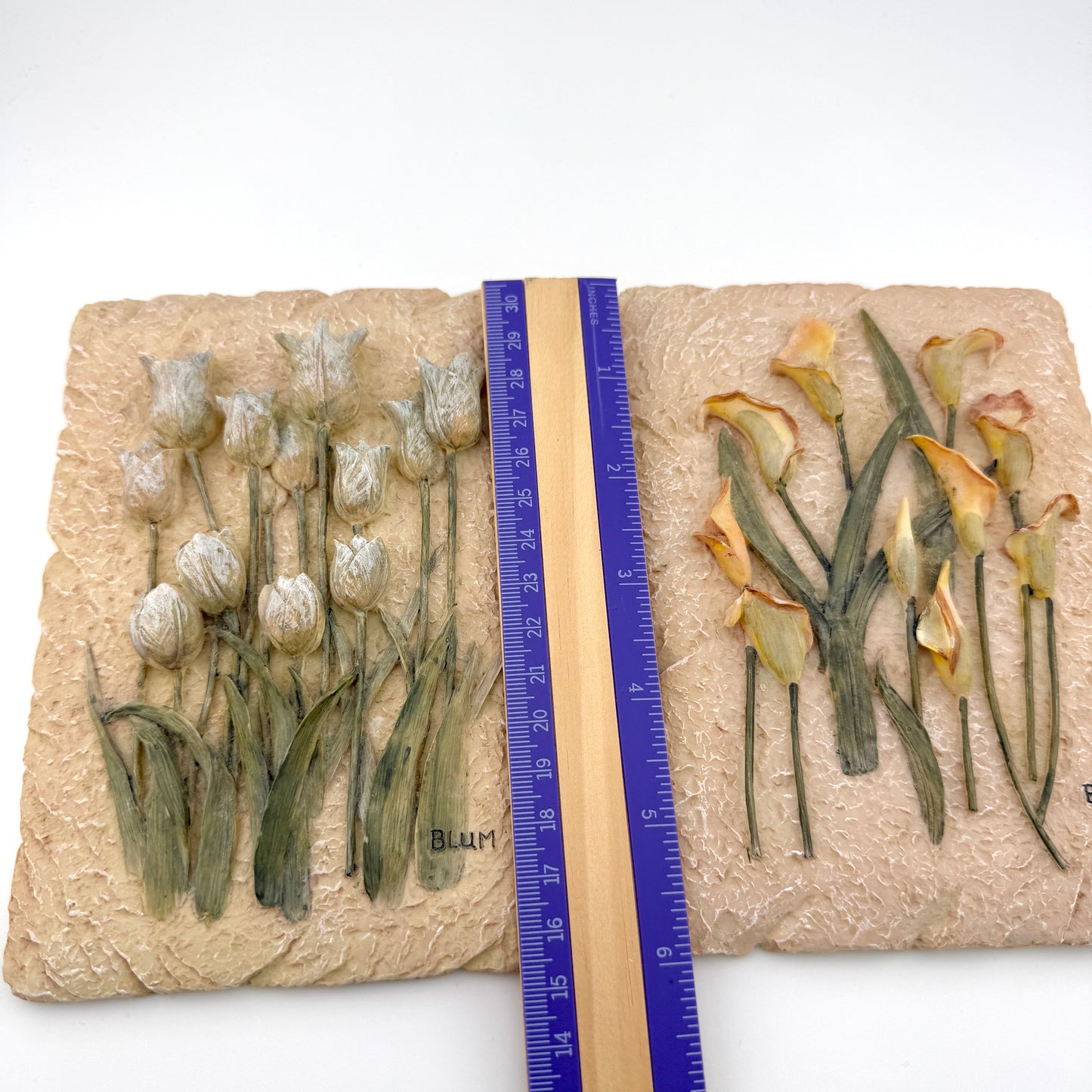 Vintage Cheri Blum 3D Floral Wall Art Set