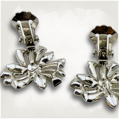 Vintage Bogoff Atomic Starburst Clip-On Earrings