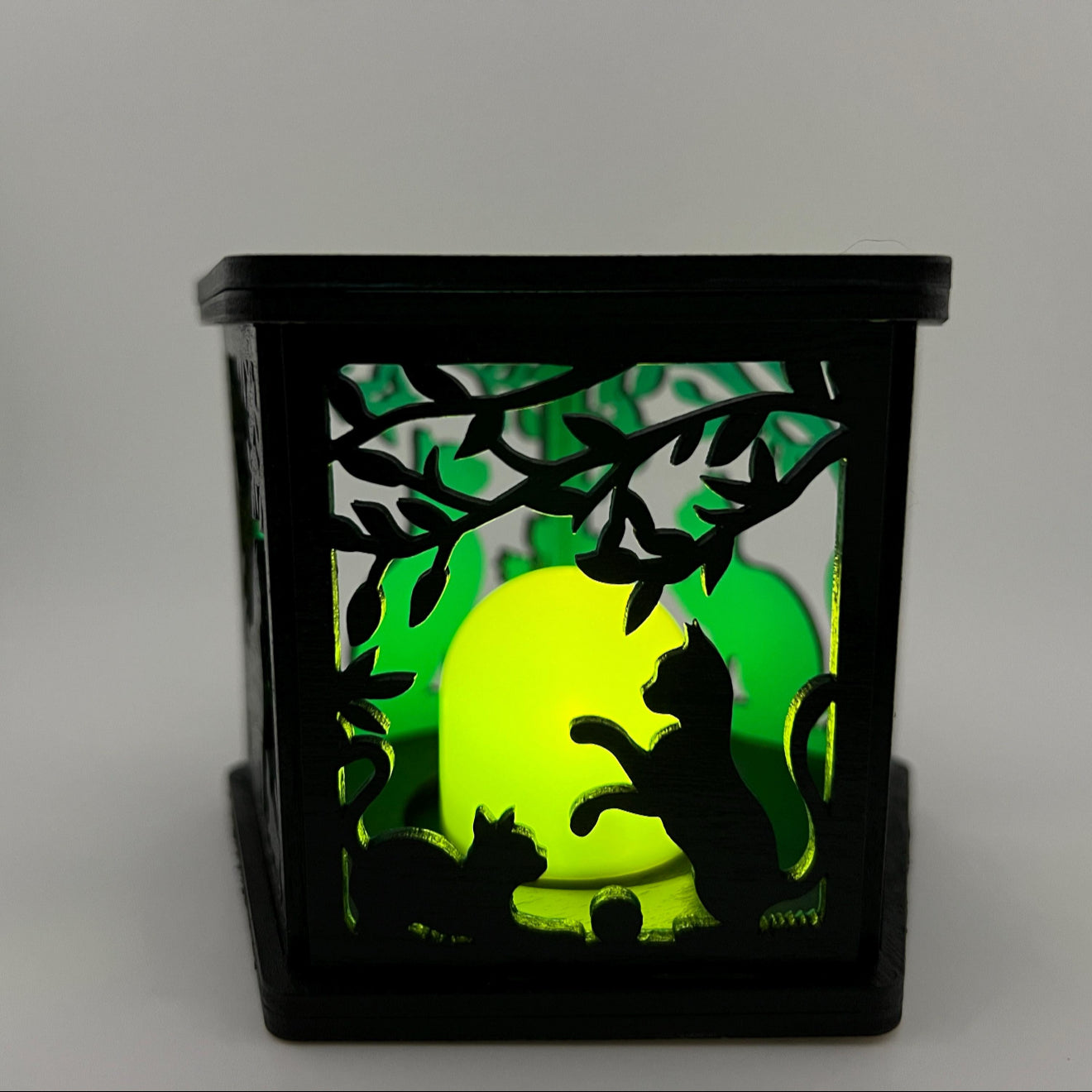 Cat Tealight Lantern – Flameless Light