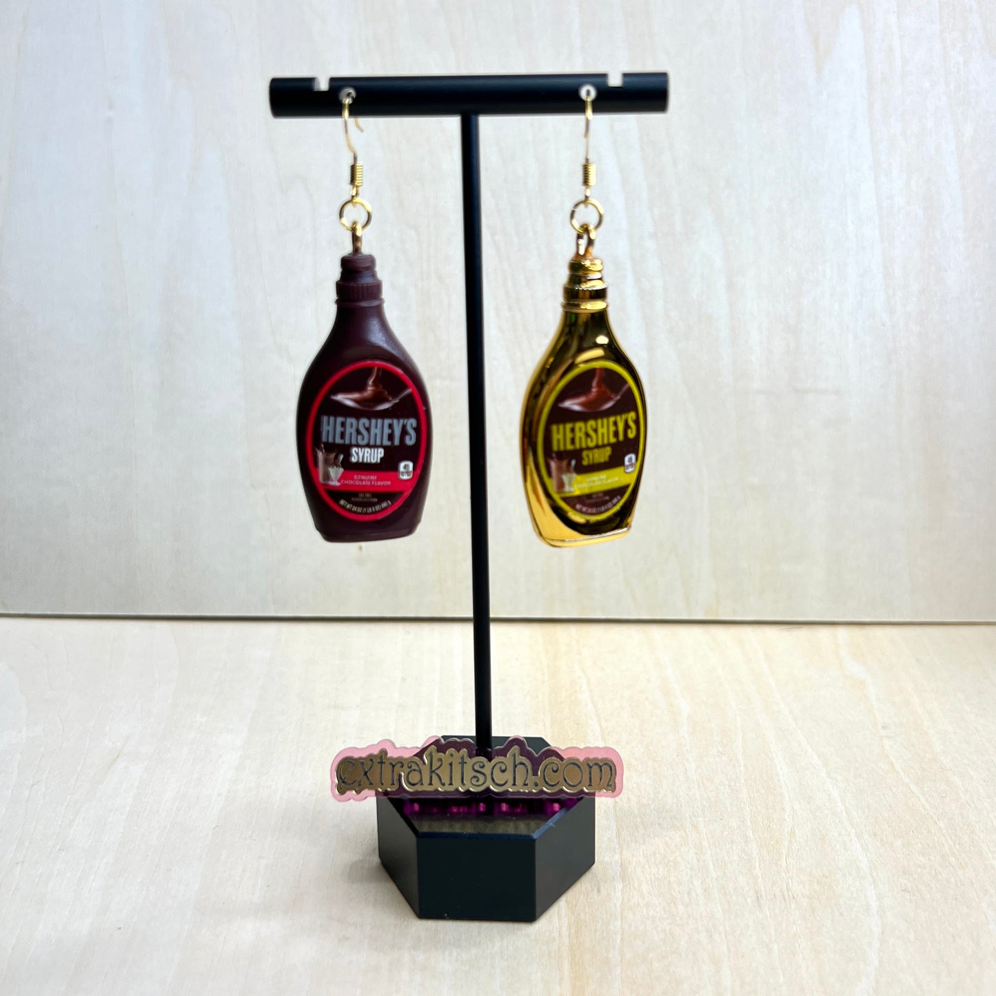 Chocolate Syrup Mini Earrings