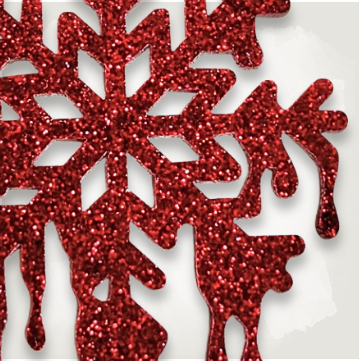 Horror Bloody Snowflake Creepmas Ornament