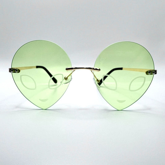 Alien Invaders Green Sunglasses