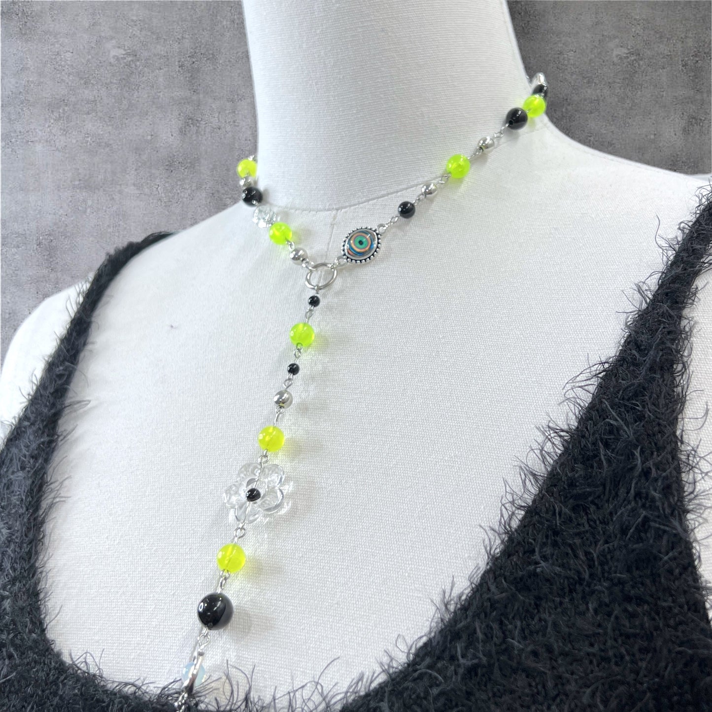 Glow In The Dark Evil Eye Beaded Body Chain