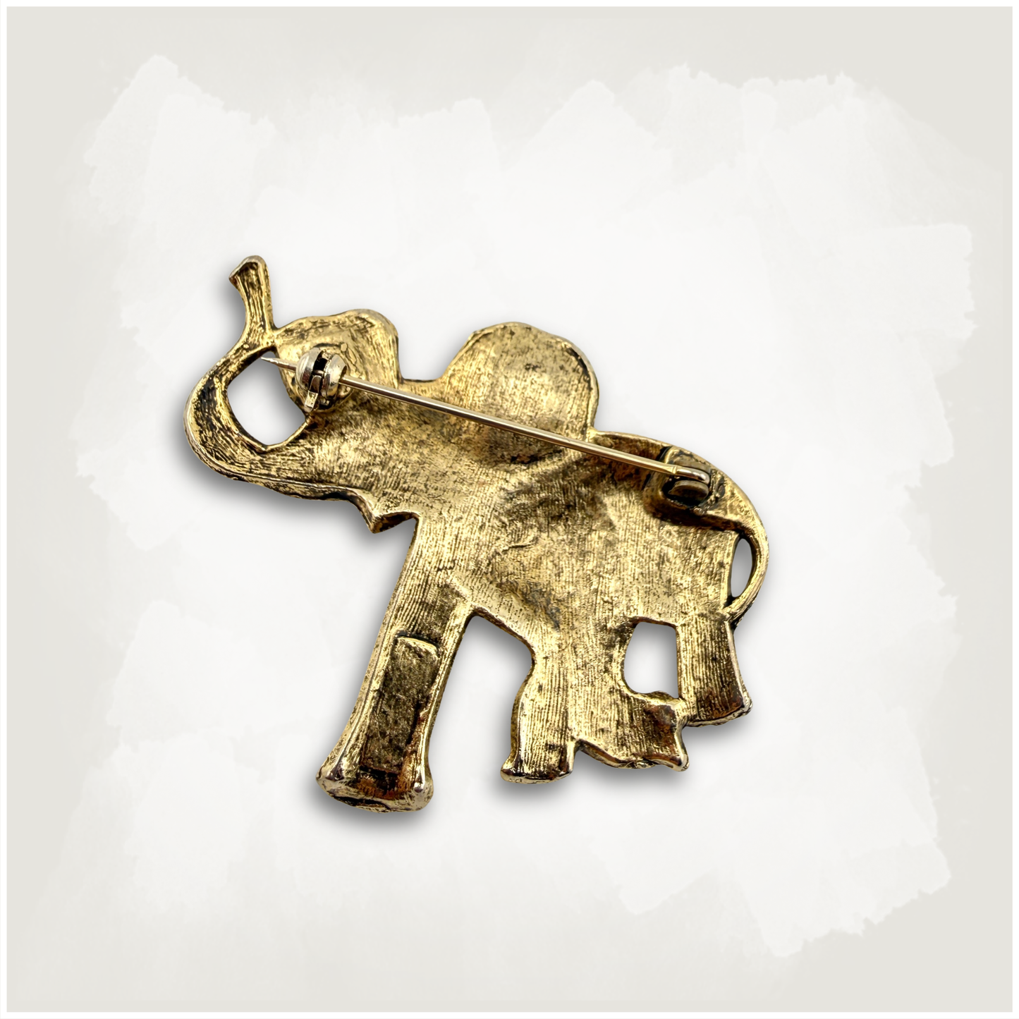 Vintage Lucky Elephant Brooch