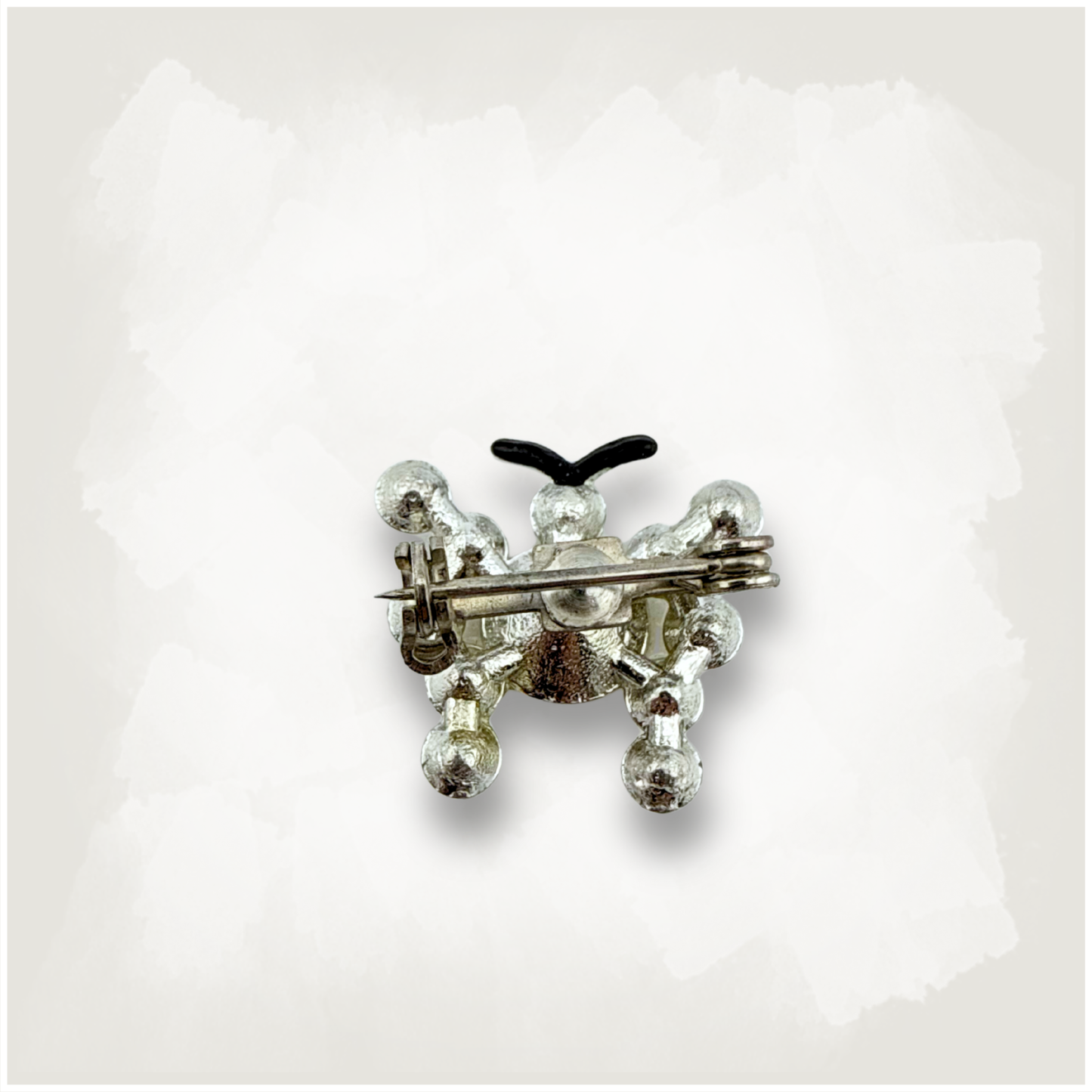 Tiny Rhinestone Butterfly Pin