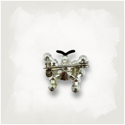 Tiny Rhinestone Butterfly Pin