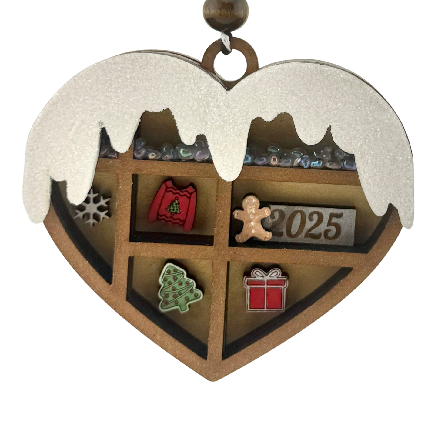 2025 Christmas Heart Shadowbox Ornament