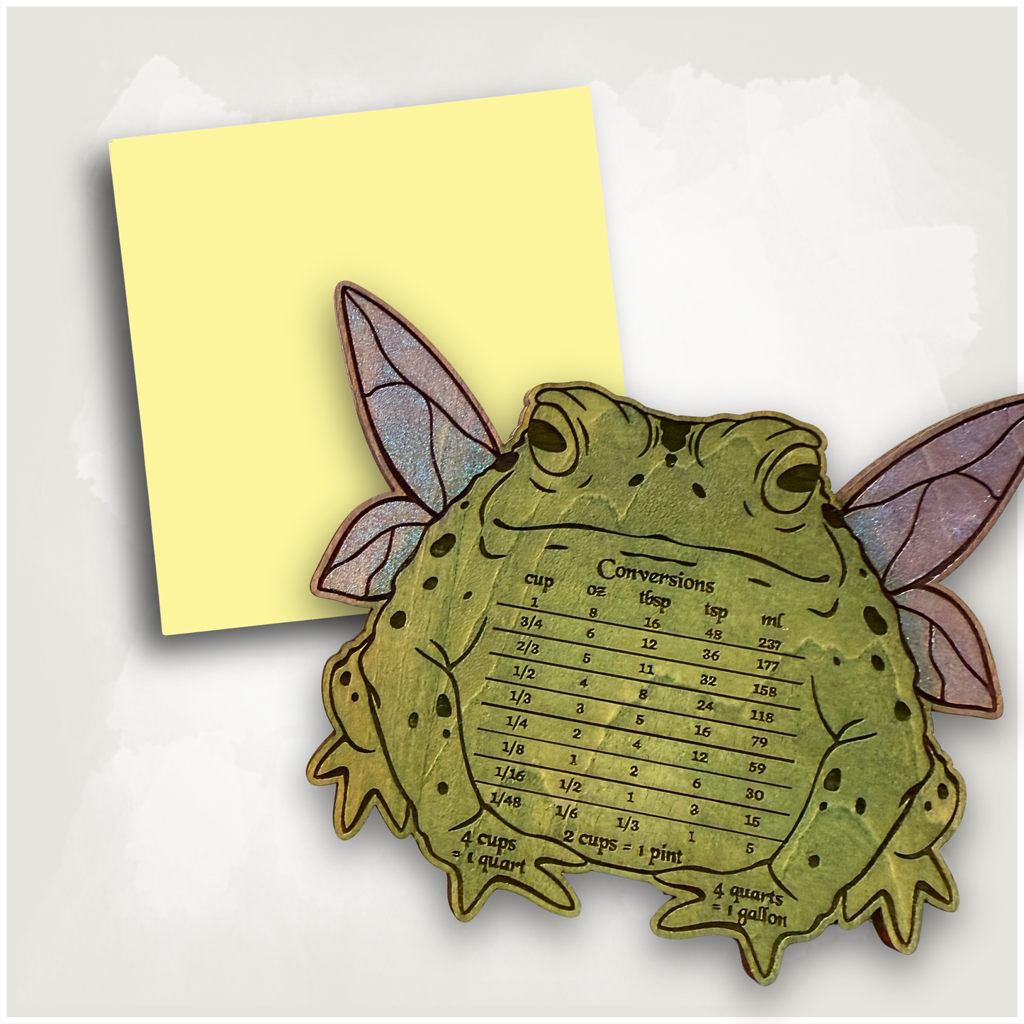Toad Fairy Recipe Conversion Magnet
