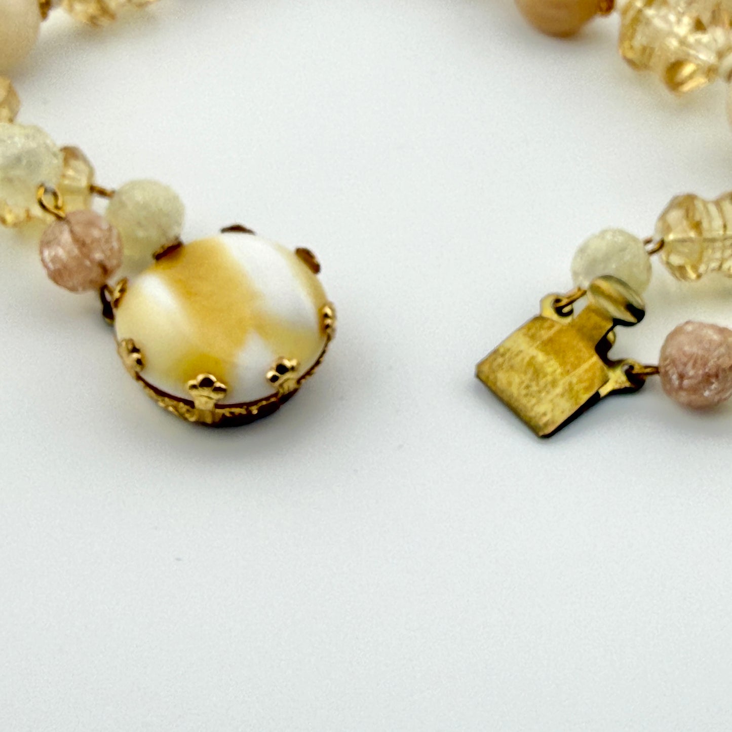 Vintage West Germany AB Glass Beaded Necklace