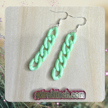 Colorful Chain Link Earrings