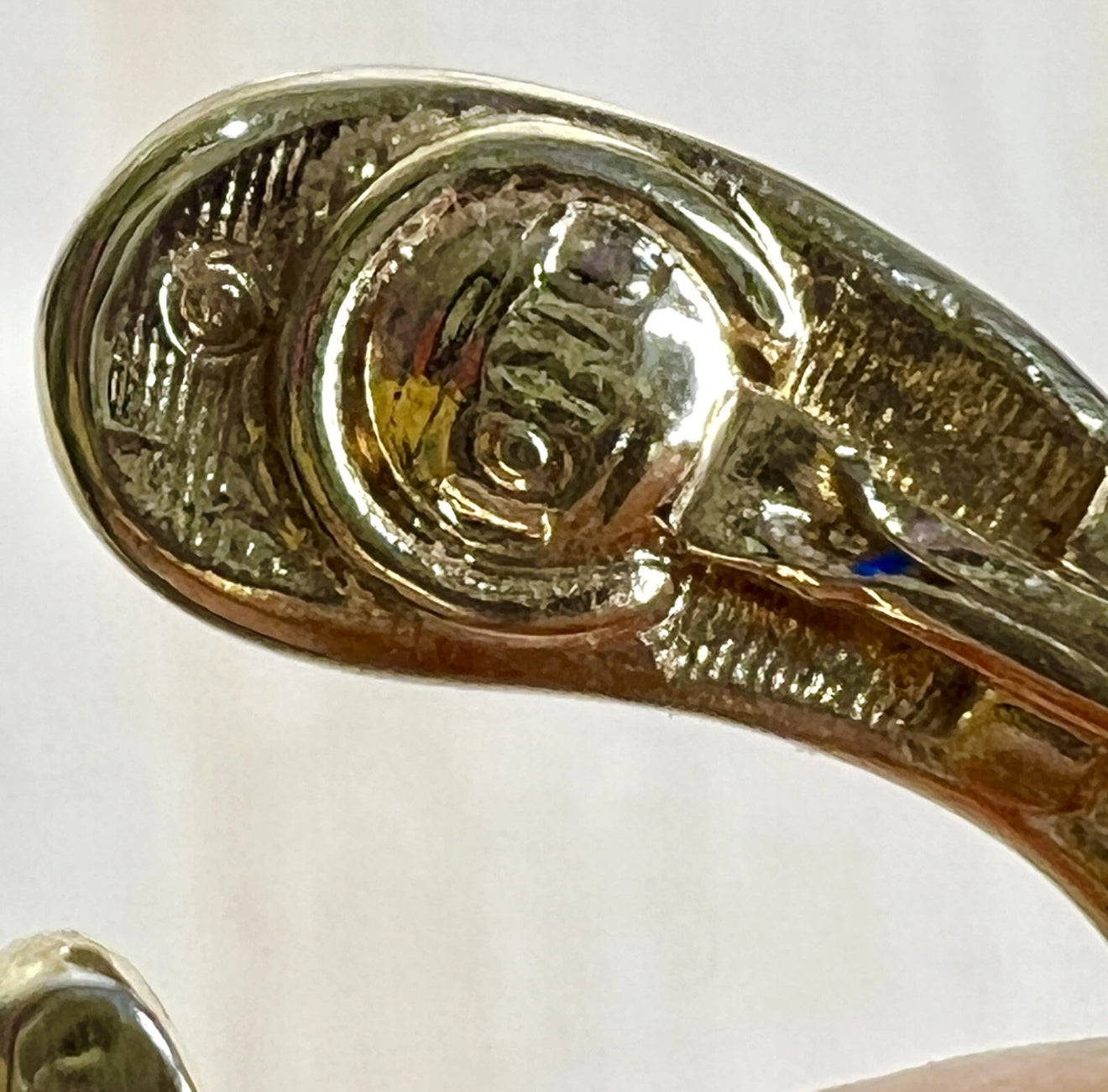 Monet Gold & Ivory Enamel Hoop Clip On Earrings