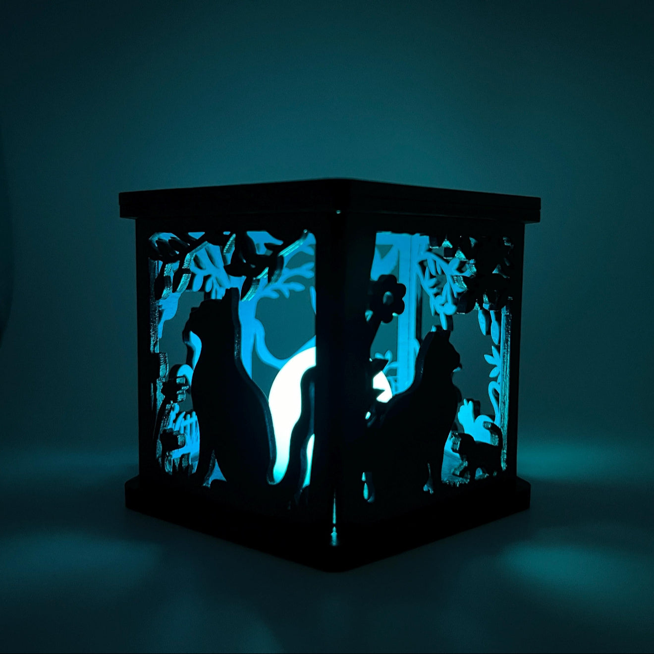 Cat Tealight Lantern – Flameless Light