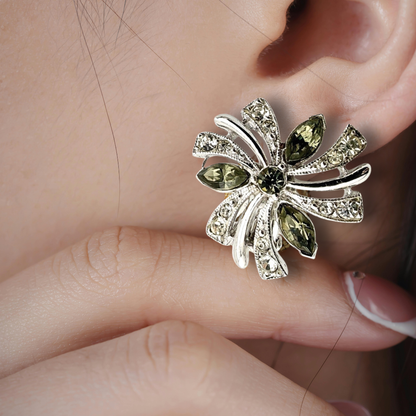 Vintage Bogoff Atomic Starburst Clip-On Earrings