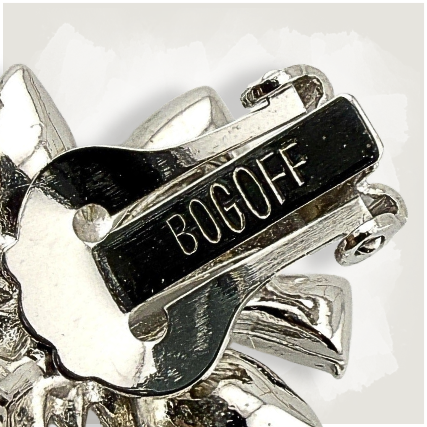 Vintage Bogoff Atomic Starburst Clip-On Earrings