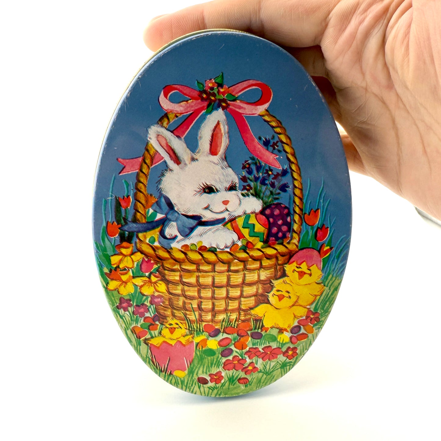 Vintage Easter Bunny Tin