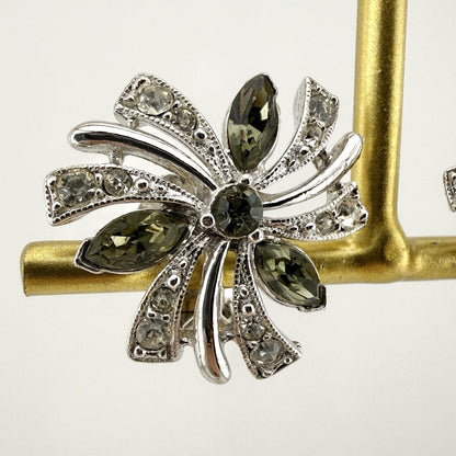 Vintage Bogoff Atomic Starburst Clip On Earrings