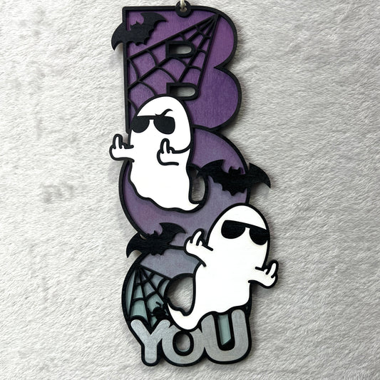 Halloween Boo Door Sign - Ghost