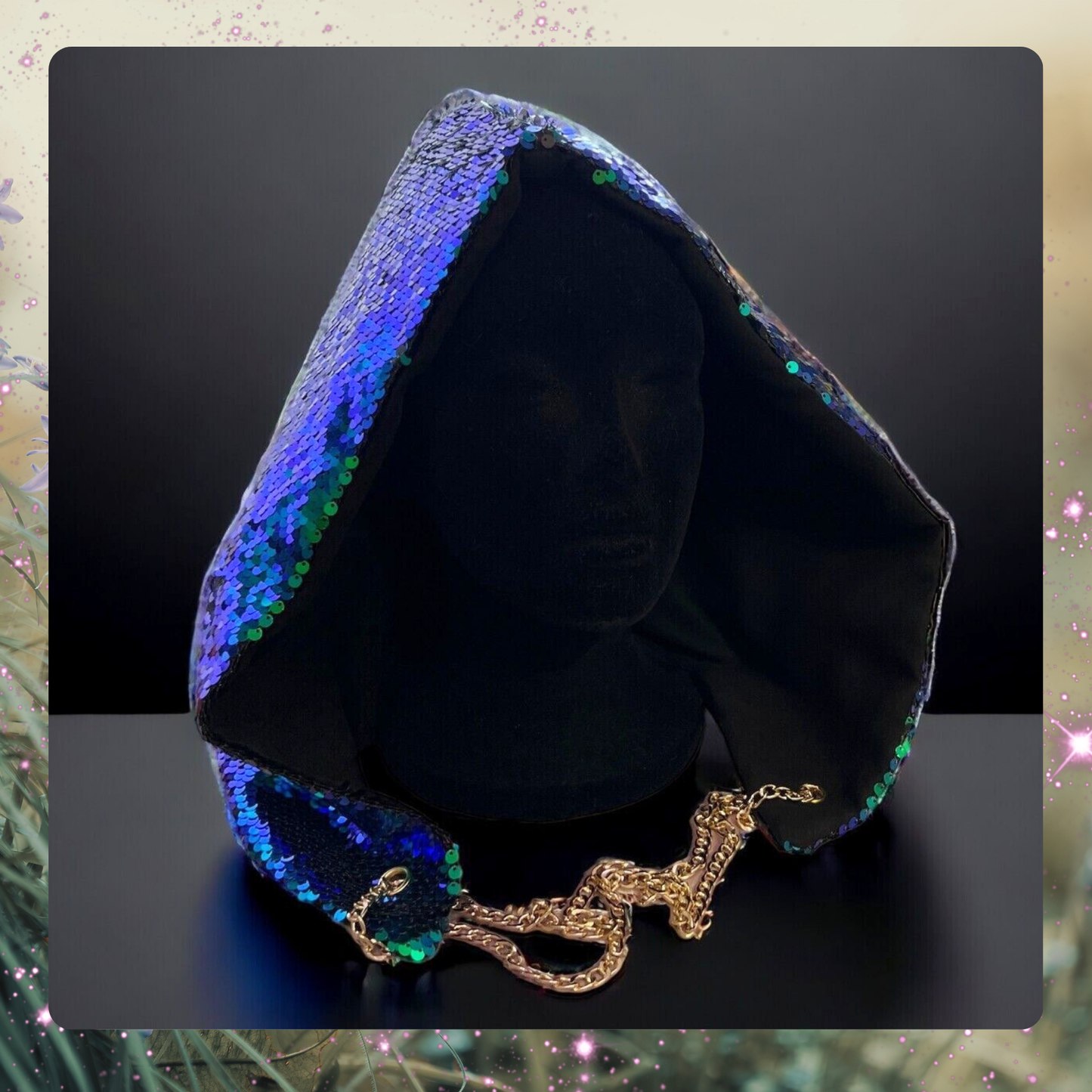 Mermaid Sequin Rave Hood