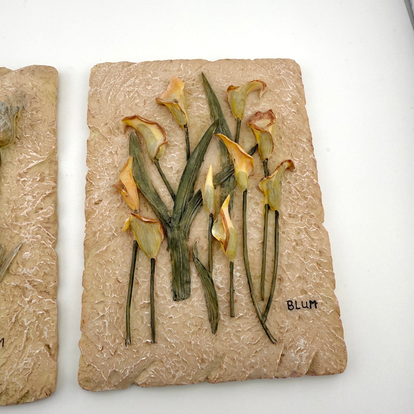 Vintage Cheri Blum 3D Floral Wall Art Set