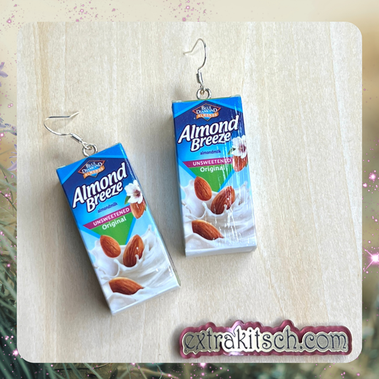 Almond Breeze Mini Food Earrings