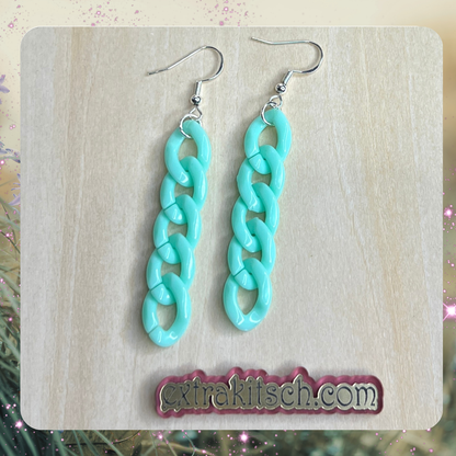 Colorful Chain Link Earrings