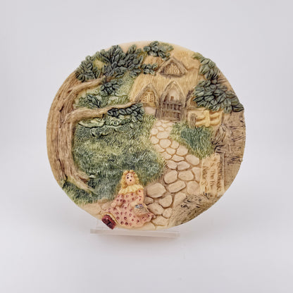 Vintage Goldilocks & the Three Bears 3D Collector Plate