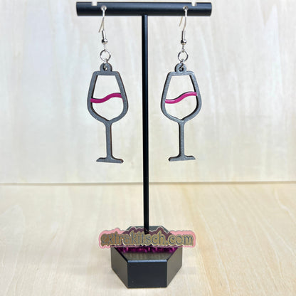 Wine Glass Earrings