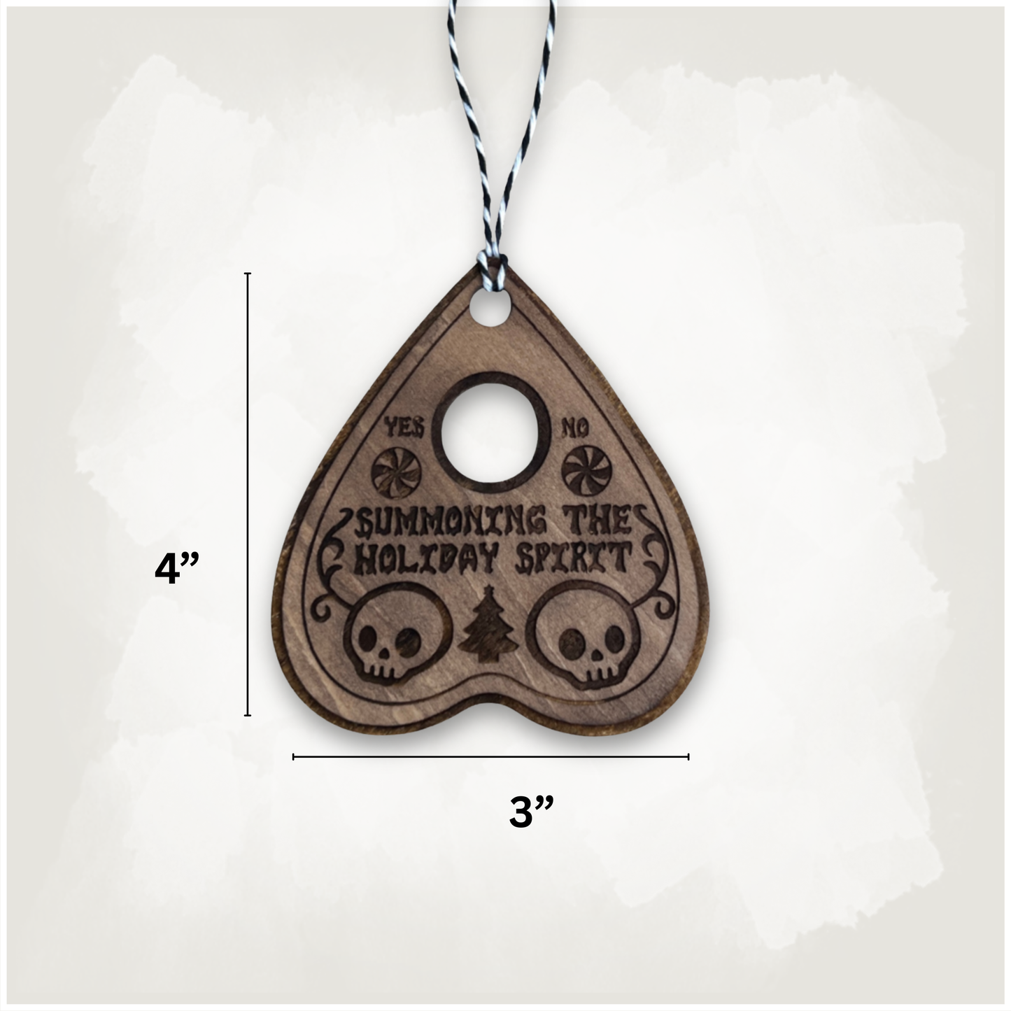 Haunted Planchette Spooky Creepmas Ornament
