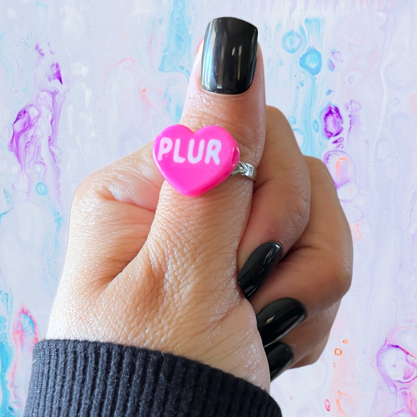 PLUR Rave Ring - Kandi Jewelry