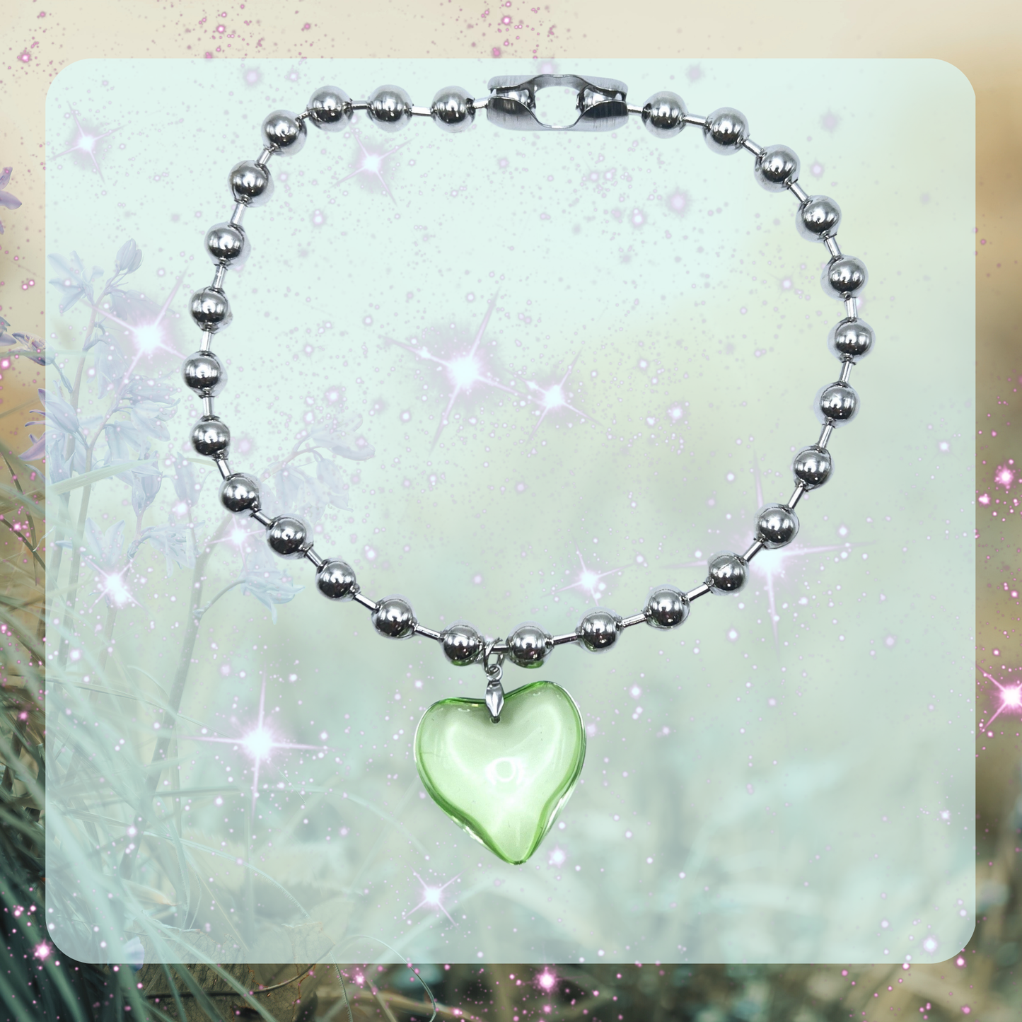 Y2K Heart Choker Necklace