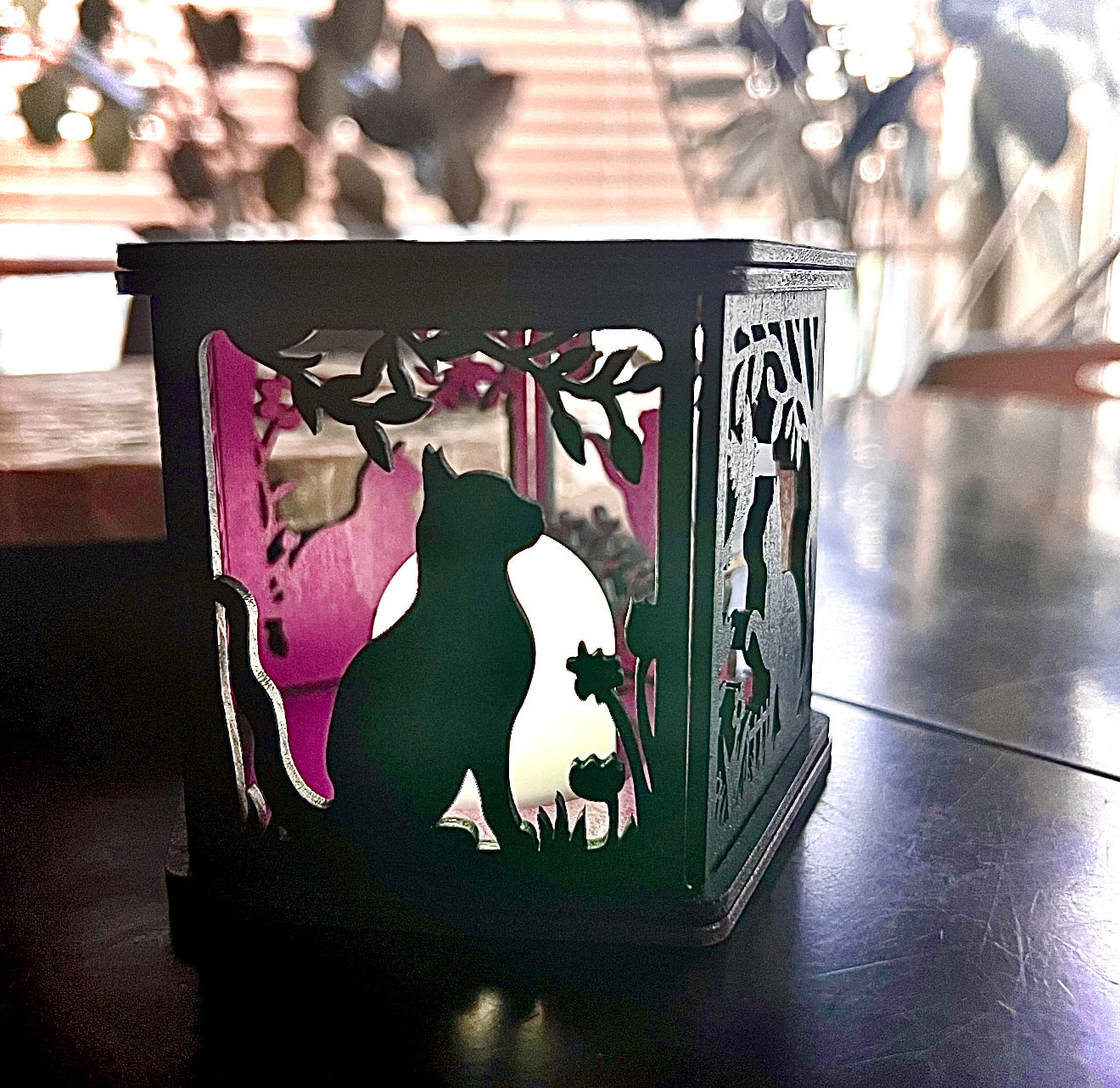 DIY Craft Kit: Cat Tealight Lantern Night Light