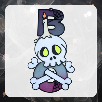 Boo Skull Door Sign