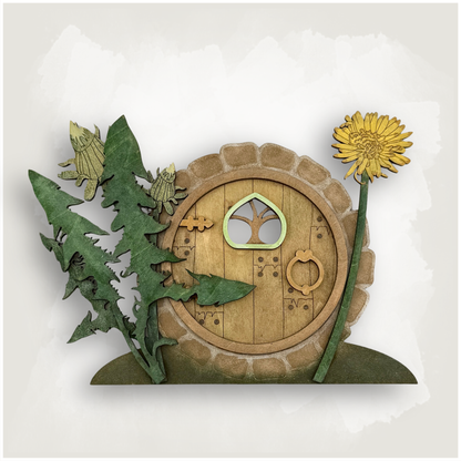 Hobbit Hole Shelf & Baseboard Decor