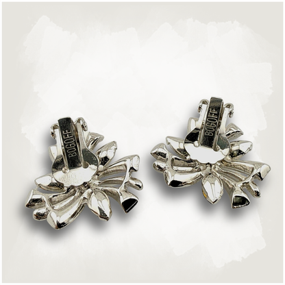Vintage Bogoff Atomic Starburst Clip-On Earrings