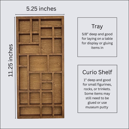 Mini Curio Printers Tray (11.5”)