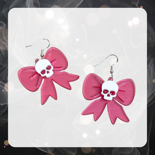 Coquette Skull Earrings