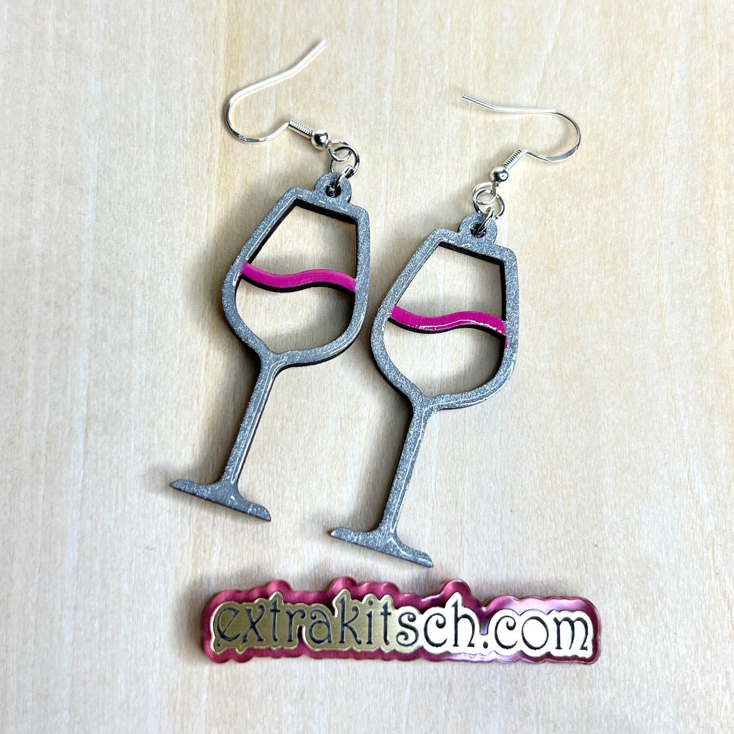 Wine Glass Earrings