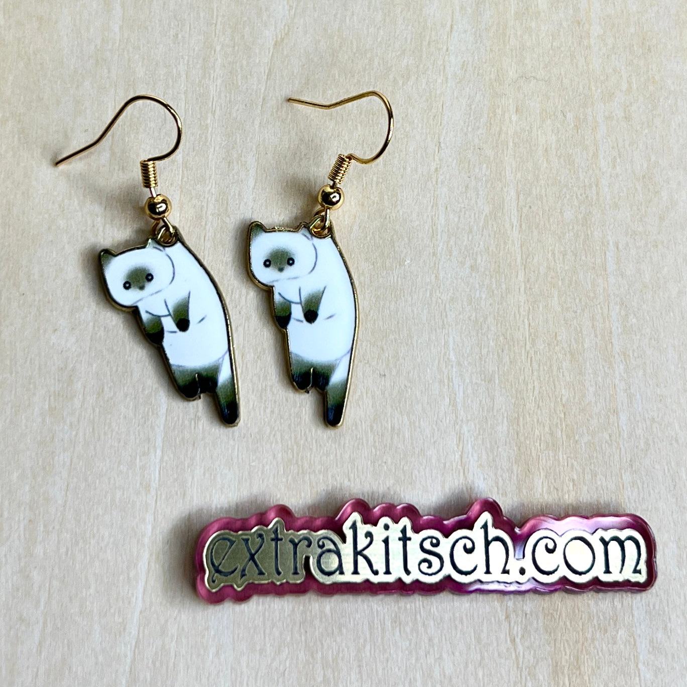 Kitten Charm Earrings