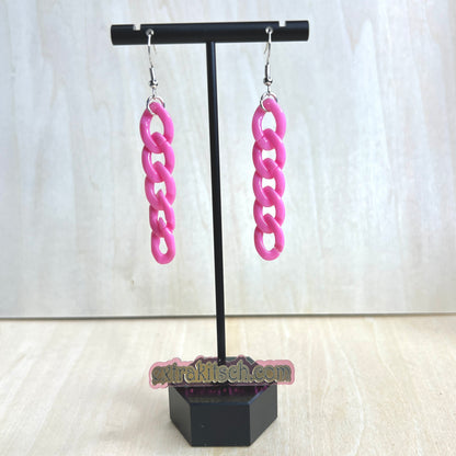 Colorful Chain Link Earrings