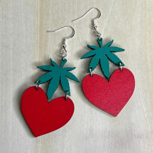 I ❤️ 420 Marijuana Earrings