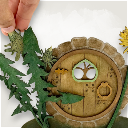 Hobbit Hole Shelf & Baseboard Decor