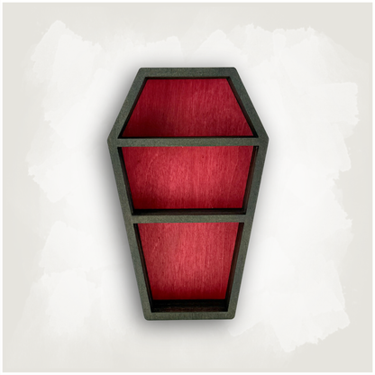 Small Coffin Shaped Trinket Shelf