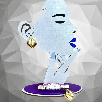 Joan Rivers Gold Rhinestone Clip On Earrings - Signed