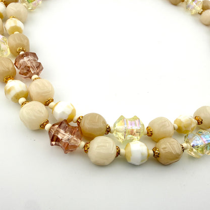 Vintage West Germany AB Glass Beaded Necklace