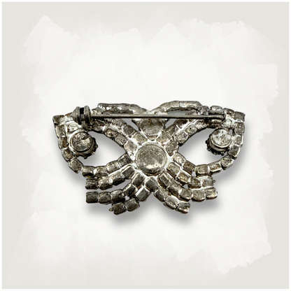 Mid-Century Sparkle Butterfly Brooch