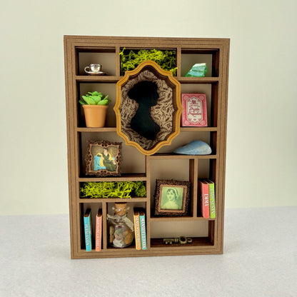 Miniature Jane Austen Curio Library Bookshelf