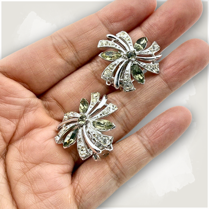 Vintage Bogoff Atomic Starburst Clip-On Earrings