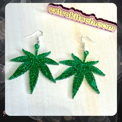 420 Leaf Earrings