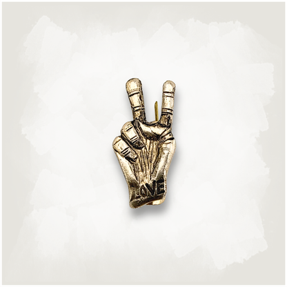 Vintage 70s Peace Sign Love Pin