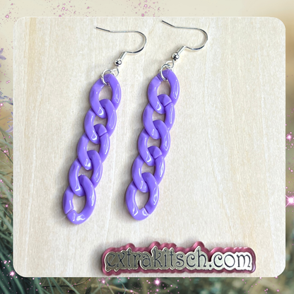 Colorful Chain Link Earrings